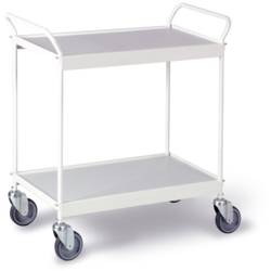 Ebinger 0200W Etagenwagen Feststeller Stahl pulverbeschichtet Traglast (max.): 150 kg Reinweiß (RAL 9010)
