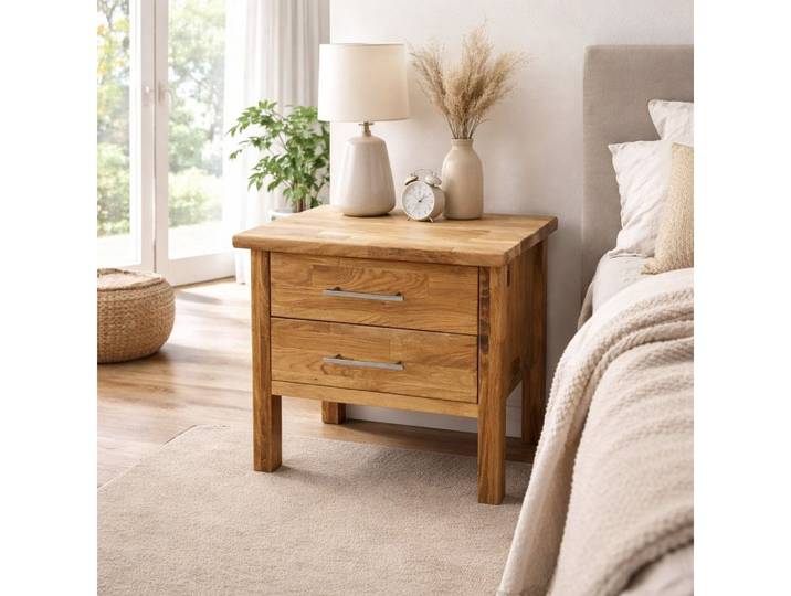 bv-vertrieb Massivholzbett Doppelbett Einzelbett Holzbett Bett Eiche massiv geölt, Massivholz Eiche geölt, stabil, klassisch