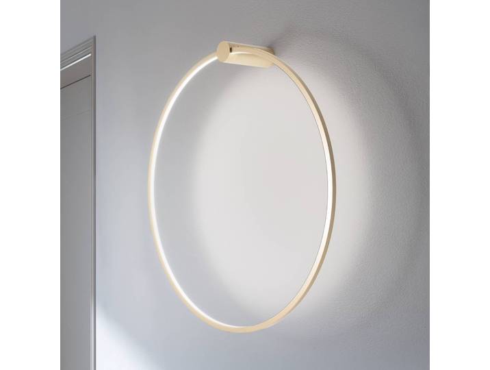 Wandlampe Saturno Milagro Lighting, messing / gold, für Wohn- / Esszimmer, Aluminium, Modern, LED Wandleuchte, Wandlampe Innen