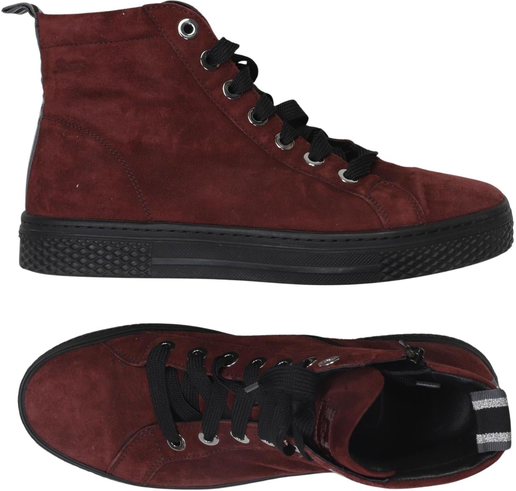 Sioux Damen Sneaker, Bordeaux, Gr. EU 39, Leder - Second Hand