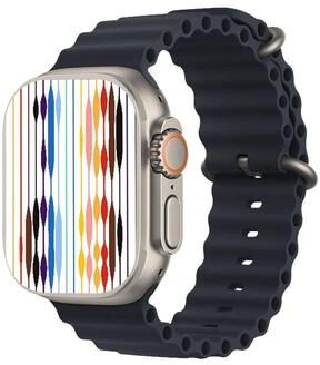 Inspired Deals S800 Ultra Max Smart Watch With Bluetooth Calling Health Monitoring Fitness Tracker black