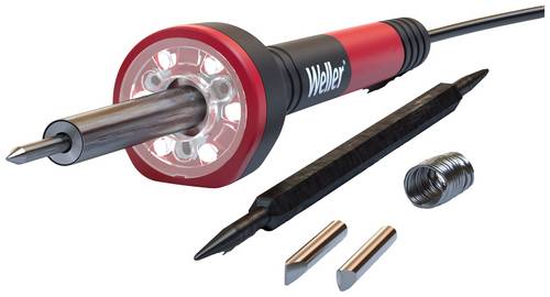 Weller WLIRK3023G Lötkolben-Set 230V 30W Konisch, Meißelform 427°C (max) inkl. Ablage, inkl. Lötzinn, inkl. LED-Beleuchtung