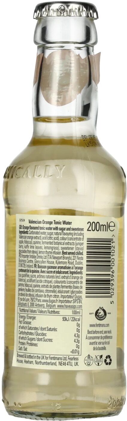 Fentimans VALENCIAN ORANGE Tonic Water 0,2l