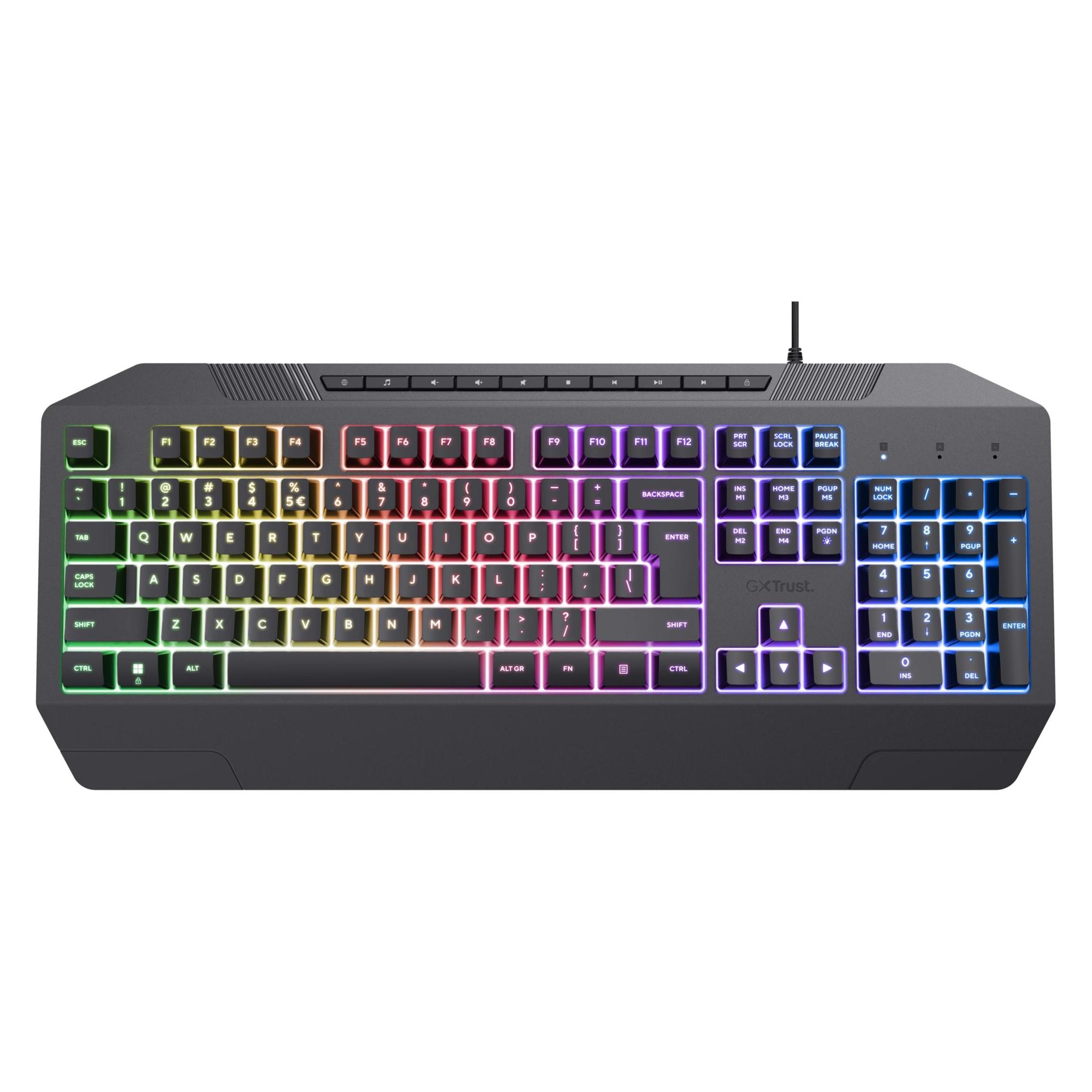 Trust Gxt836 Evocx Gaming Keyboard De (DE, Kabelgebunden) (24724)