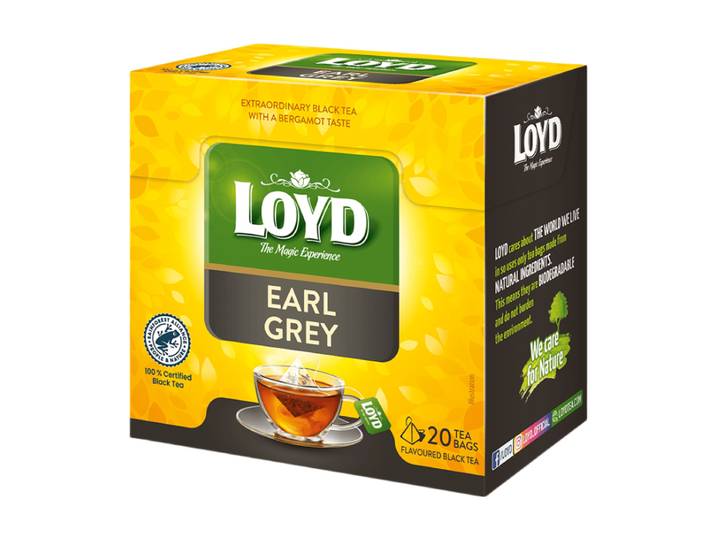 Sachets de thé Earl Grey LOYD 20 x 2 g