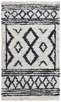 Alora Decor Bali Beige and Black Hand-woven Dhurrie Jute Rug