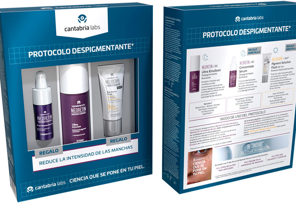 Cantabria Labs Neoretin Discrom Control Despigmentante - Estojo Com 3 Unidades