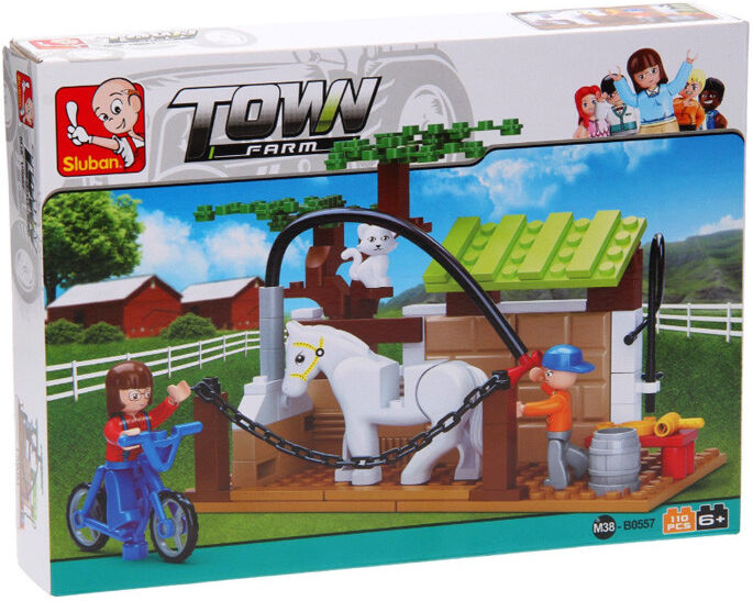 Town-Farm-Aire de lavage de chevaux 110 pcs - Sluban