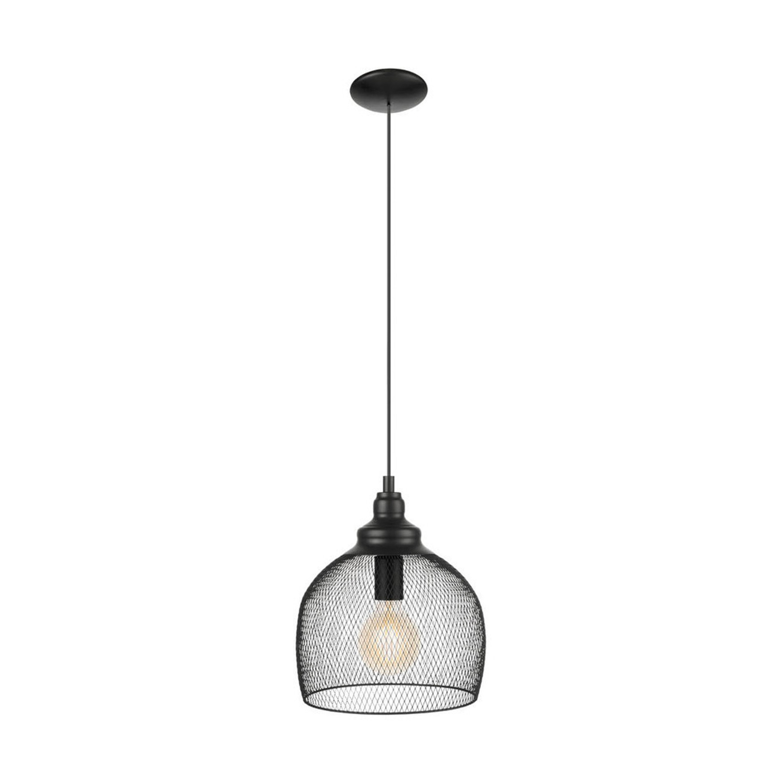 Eglo Straiton Flexibele Hanglamp Zwart Staal IP20
