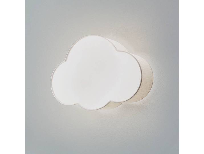 Wandleuchte Cloud, beige, 43 cm breit, Textil, Wolke, E27 Cloud TK Lighting, dimmbar, creme / amber, für Kinderzimmer, Textil / Stoff / Seide, Junges Wohnen, Wandleuchte, Wandlampe Innen