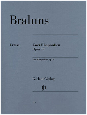 Henle Verlag Brahms Zwei Rhapsodien op.79