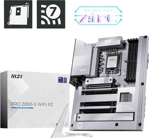 MSI Z890-S Pro Mainboard Sockel (PC) Intel LGA 1851 Formfaktor (Details) ATX Mainboard-Chipsatz Intel Z890