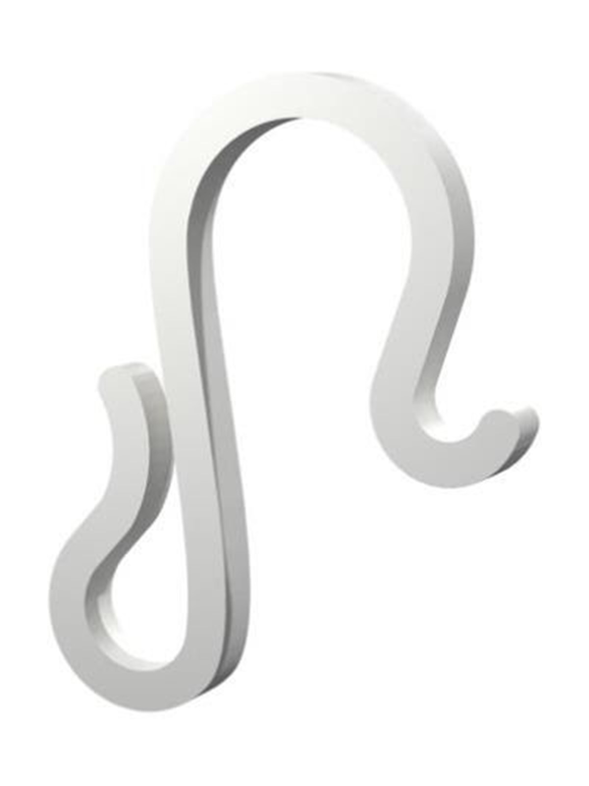 Light Solutions Lichterketten-Clips - Dachrinnenhaken für Weihnachtslichter und Lichterketten - 15mm - Weiß - 20 Stk