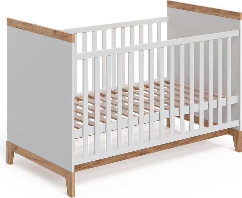 Babybett Vitalispa Malia Weiß/Artisan 70x140 cm, Model 58331