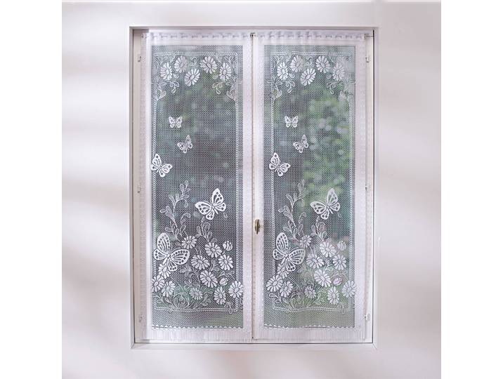 Vitrage droit Papillons - Blancheporte