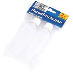Reisefläschchen Set 2 Stück leer Behälter transparent Reisebehälter Kosmetik