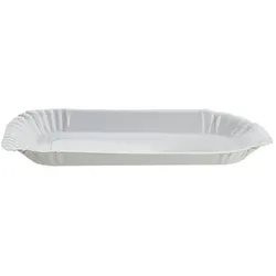 DayBays 4000 Stk. Pommes-Schalen KU60 ca. 15x23x2 cm laminiert weiß ohne Beschichtung