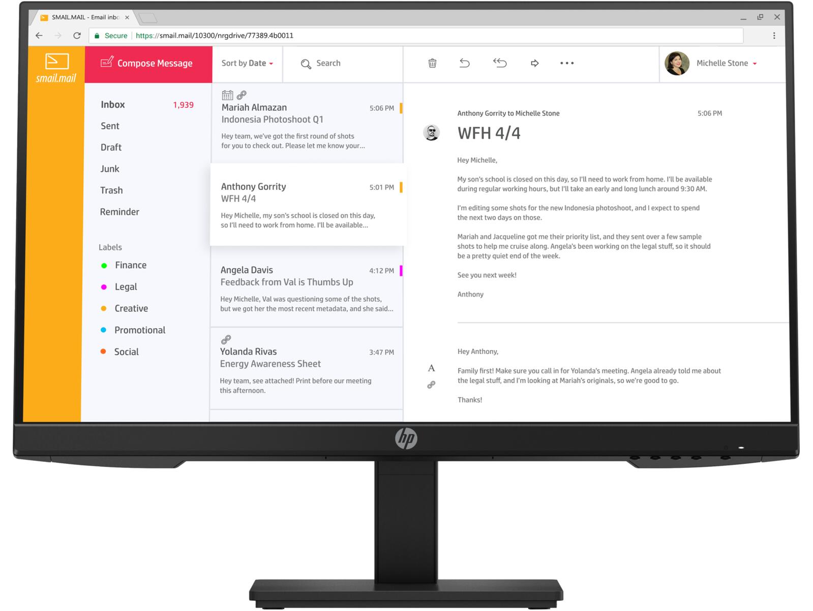 HP Inc. HP P24 G4 Monitor 60,45cm (23,8 Zoll) 1A7E5AA#ABB