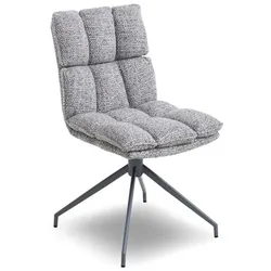 2er-Set [de]sign & more Stuhl Almada Stoff Grau