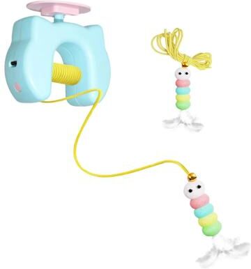 Inspire Essentials SkyHunter Interactive Flying Bird Cat Toy With Rechargeable Motion Action blue