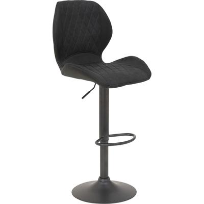 Barhocker HELA "Sonja", grau (vintage anthrazit, microfaser), B:42cm H:96cm T:51cm, Hocker, Barhocker, 2 Stück