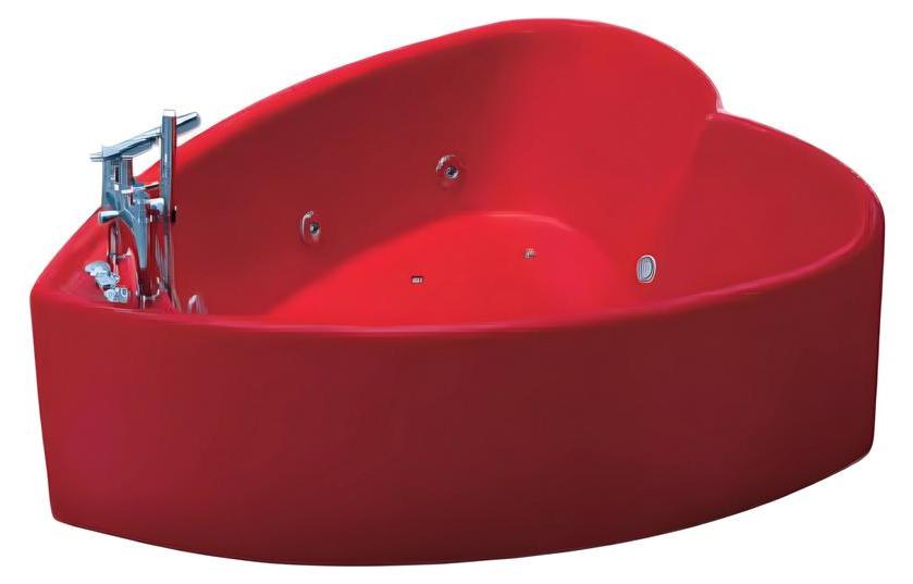 Massage Badewanne Whirlpool Spa Whirlwanne Hydromassagewanne 150x125 cm