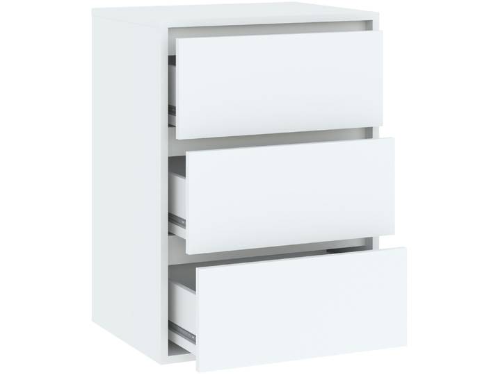 Block mit 3 Schubladen BIANCA weiss