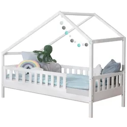 Hausbett Lou ca. 100x200 cm Holz Weiß