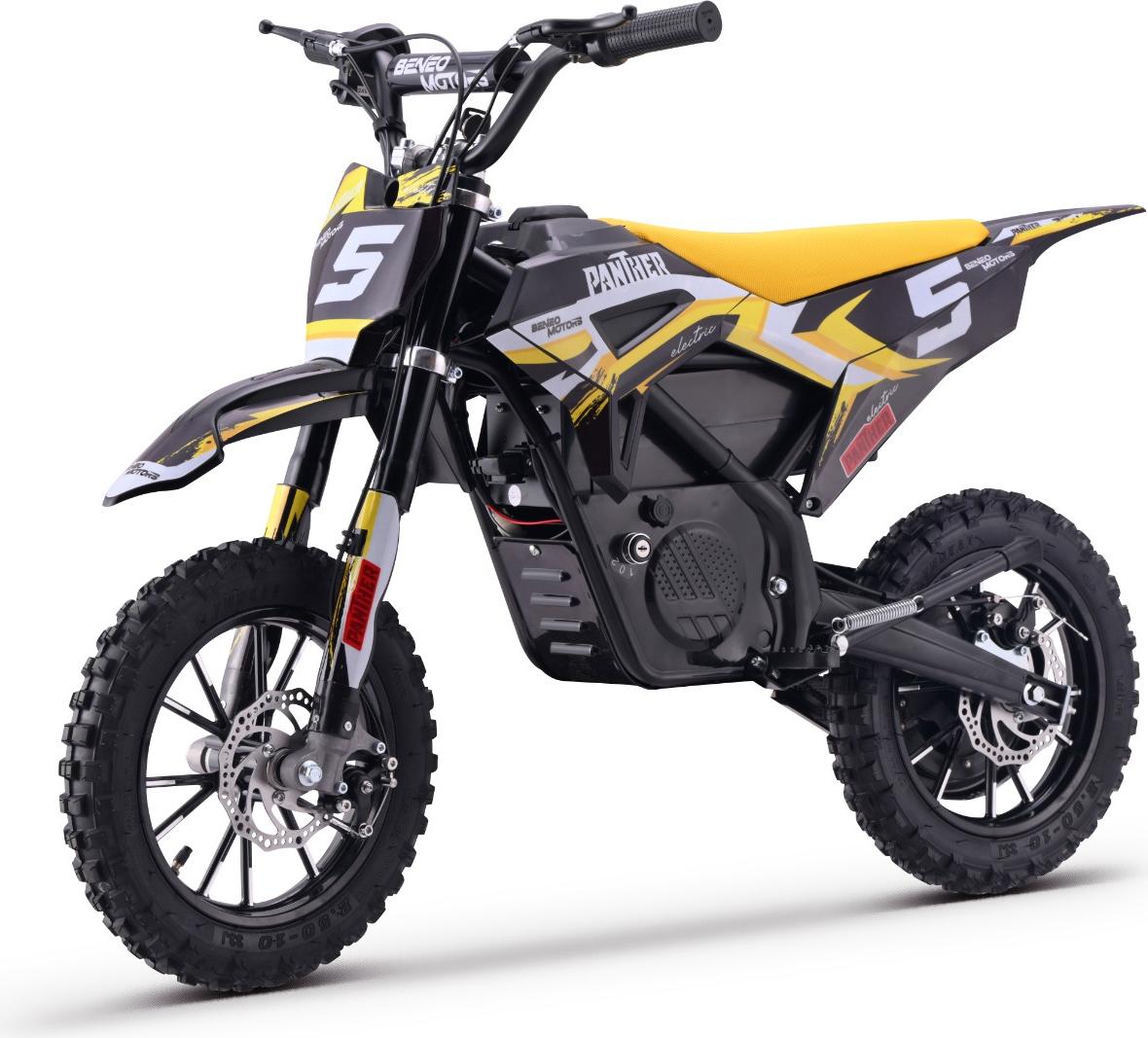 Elektrisches Dirtbike für Kinder Beneo Motors Panther Gelb - 550W