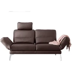 KAWOLA Sofa HURRICANE 2-Sitzer Leder braun