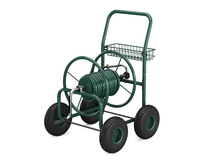 Schlauchwagen Stahl grün