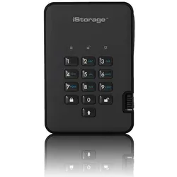 iStorage 2TB diskAshur2 HDD (2 TB), Externe Festplatte, Schwarz