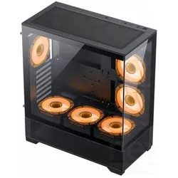 Sohoo 8052 AB ARGB Mittlerer Turm Glas (ATX, E-ATX, mATX, Mini-ITX), PC Gehäuse, Transparent