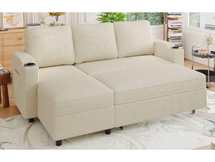 GUNJI Ecksofa L-shaped/U-shaped sofa with storage and sleeping functions