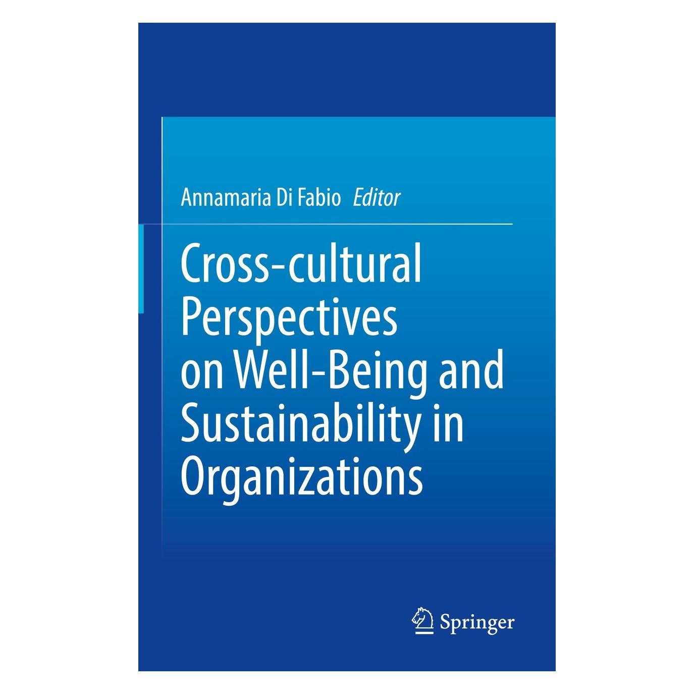 Springer Cross-cultural Perspectives on Well-Being and Sustainability in Organizations (Englisch, Hardcover, Annamaria Di Fabio) (9783030867089)