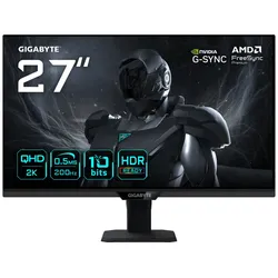GIGABYTE G27Q20T 27" QHD Gaming-Monitor 27 Zoll Gaming Monitor 0,5 ms Reaktionszeit 200 Hz