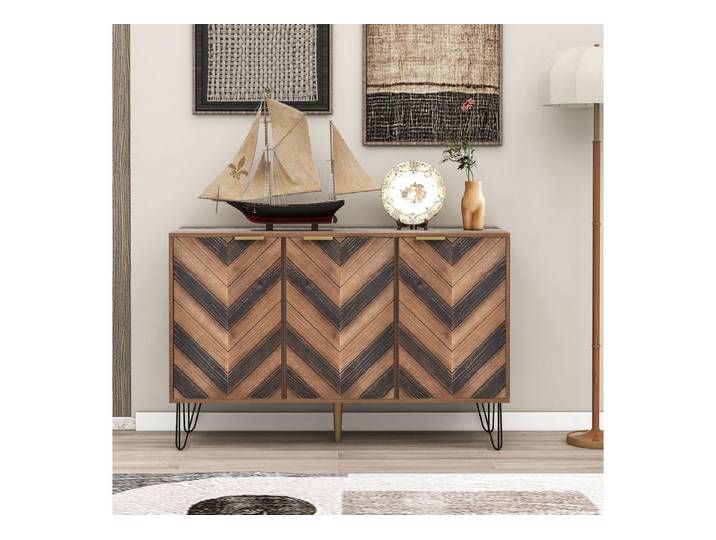Fine Life Pro Sideboard Sideboard, Exklusives Sideboard mit drei Türen