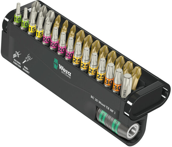 Wera Bit-Check 30 Wood TX HF 1, 30 pièces (05057436001)