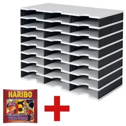 Styro Sortierstation »Styrodoc« 268-0308 inkl. Fruchtgummi »Wine Gums« schwarz