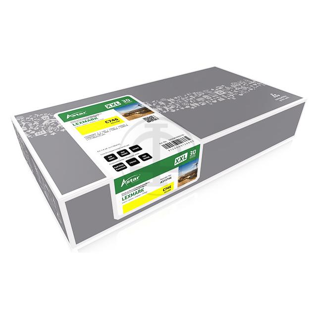 Astar Lexmark Toner Return yell. 10K C746A1YG inkl. Chip (Y) (AS13746)