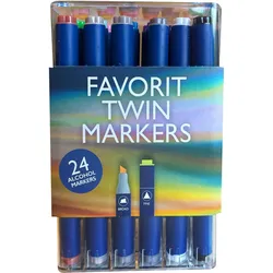 Legind, Marker, Round dual markers 24 pcs (24x)