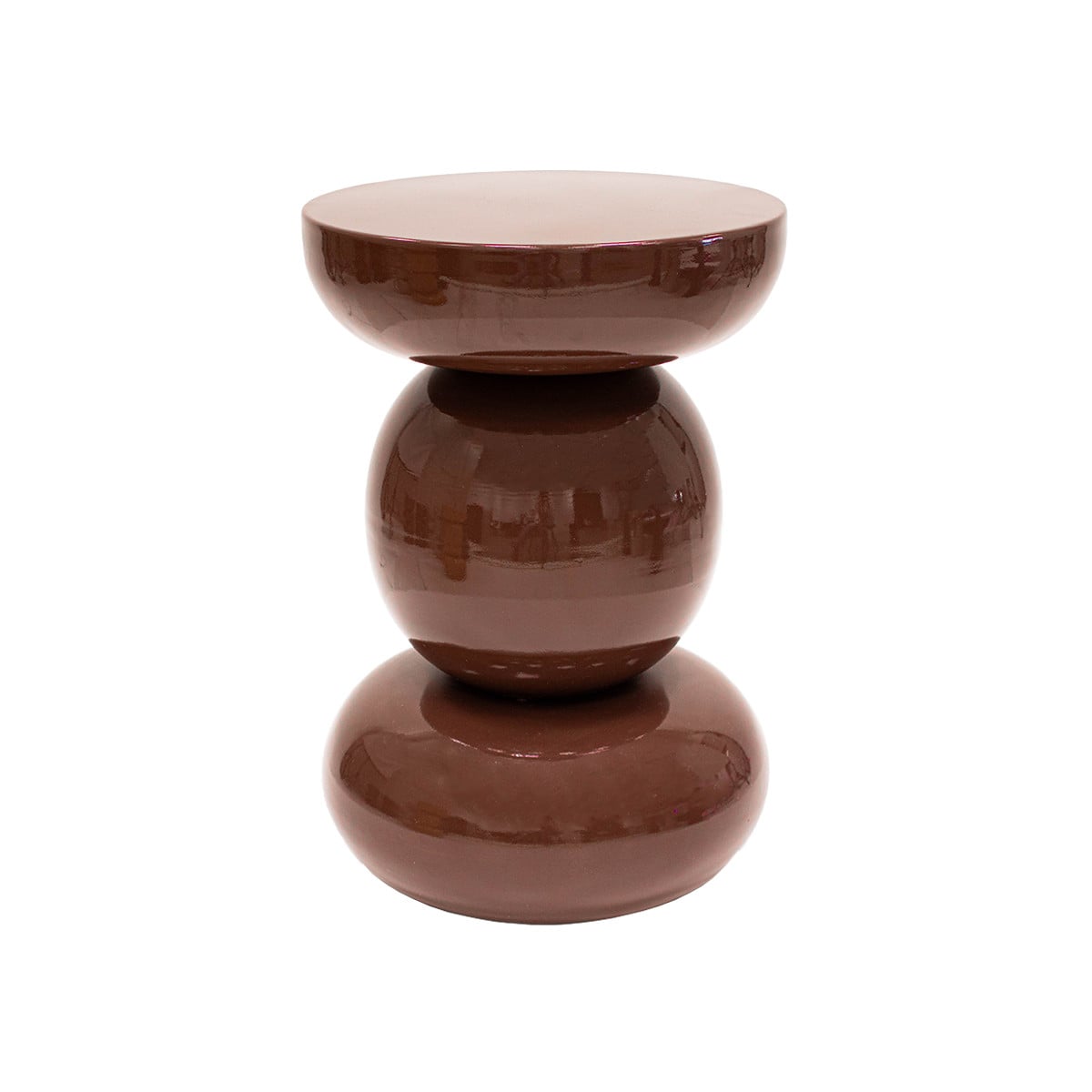 Kick Collection Cato bijzettafel - Bruin - B: 49,5 cm, D: 33,5 cm, H: 33,5 cm