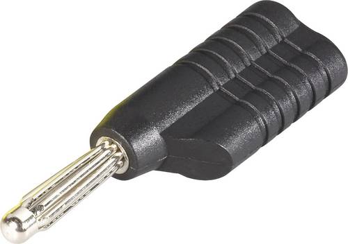 Schnepp S 4041L sw Büschelstecker Stecker, gerade Stift-Ø: 4mm Schwarz