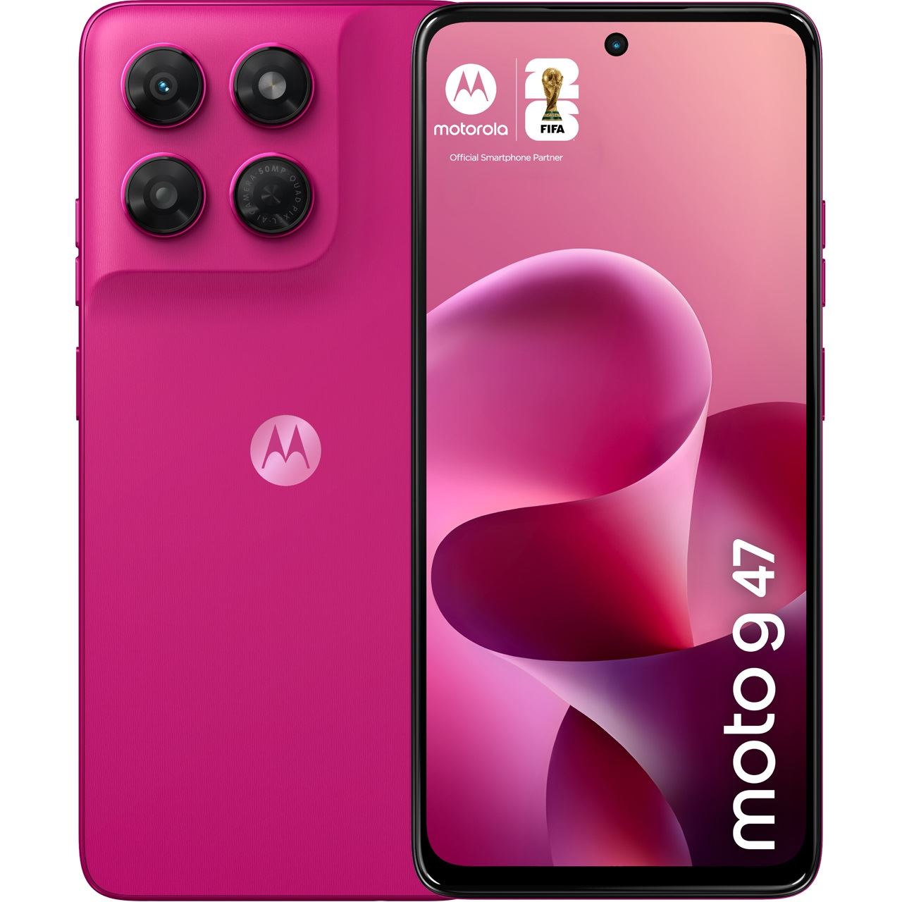 Motorola Moto G47 128 GB pantone fuchsia red PBCC0029SE