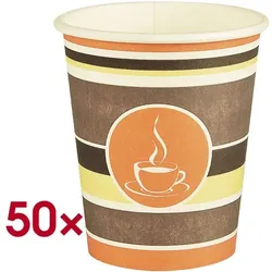 Papstar 50 Einweg-Trinkbecher »To Go« 0,2 Liter weiß, 9.2 cm