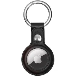 moex Apple AirTag Hülle aus PU Leder mit Schlüsselanhänger – TrackLoop