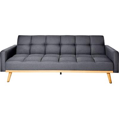 Schlafsofa JAHNKE "CHILLAX BOX", grau (granitgrau, eiche), B:214cm H:83cm T:83cm, Sofas, Schlafsofa, mit Schlaffunktion, Seitentasche, Breite 214 cm