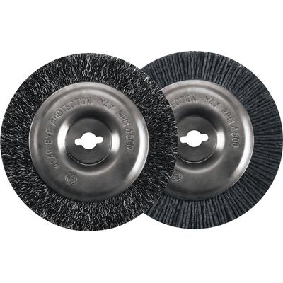 Fugenbürste EINHELL "für Fugenreiniger BG-EG 1410, GC-EG 1410, GC-CC 18 Li", grau (anthrazit), Ø:10cm, Nylon, Stahl, Reinigungsbürsten, Fugenbürste, 1 Stahlbürste, 1 Nylonbürste