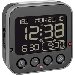 TFA® digitaler Funkwecker BINGO 2.0 schwarz