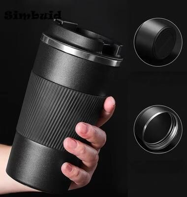 Retailers Go Stainless Steel Reusable Coffee Cup Reusable Travel Coffee Mug For Office & Car blue 380ml